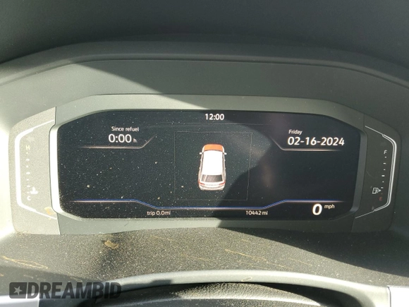 2022 Volkswagen Atlas SE with VIN 1V2JR2CA5NC515557, listed as a Copart auction lot 45356975 with 10,442 mi miles and Clean title. Bid and sale history available at DreamBid. Image 9.