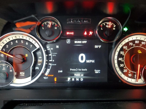 2018 Ram 1500 Big Horn with VIN 1C6RR7LG5JS260227, listed as a Copart auction lot 86815194 with 79,493 mi miles and Salvage Title. Bid and sale history available at carsss.com. Image 9.