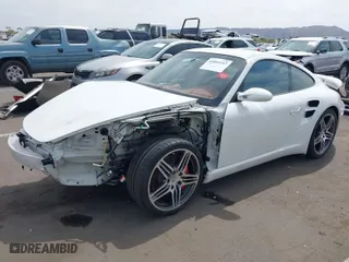 2007 Porsche 911 Turbo with VIN WP0AD29907S784247, listed as a IAAI auction lot 41893247 with 11,130 mi miles. Bid and sale history available at carsss.com. Image 2.