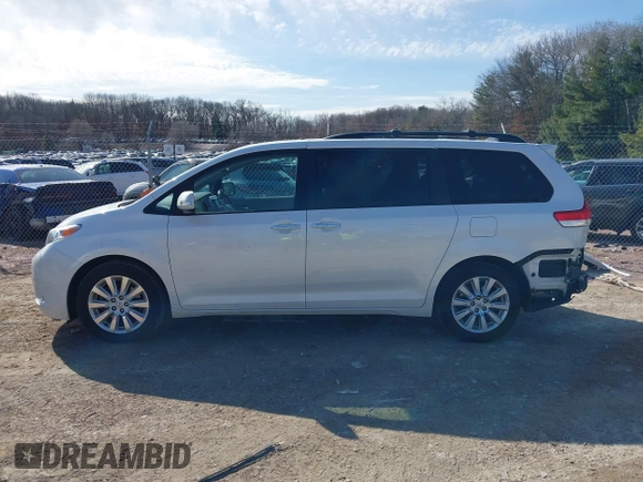 2014 Toyota Sienna Ltd with VIN 5TDDK3DC0ES090160, listed as a IAAI auction lot 41763998 with 160,508 mi miles. Bid and sale history available at carsss.com. Image 14.