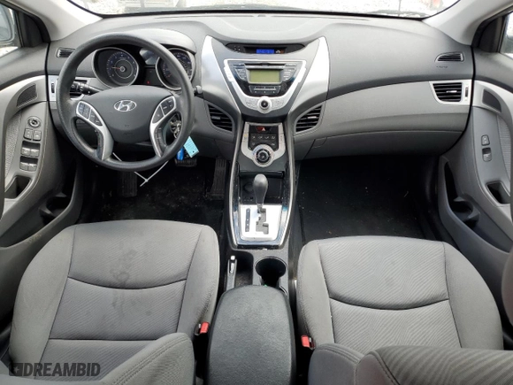 2012 Hyundai Elantra GLS with VIN KMHDH4AE3CU284809, listed as a Copart auction lot 52688265 with 98,504 mi miles and Salvage Title. Bid and sale history available at carsss.com. Image 8.