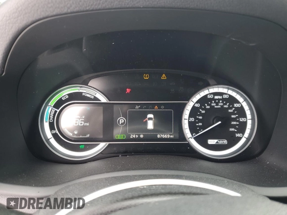 2018 Kia Niro EX with VIN KNDCC3LCXJ5145594, listed as a Copart auction lot 44328865 with 87,669 mi miles and Salvage Title. Bid and sale history available at carsss.com. Image 9.