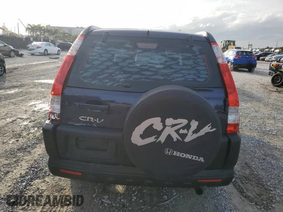 2006 Honda CR-V LX with VIN SHSRD68516U409528, listed as a Copart auction lot 42057355 with 115,282 mi miles and Salvage Title. Bid and sale history available at DreamBid. Image 6.