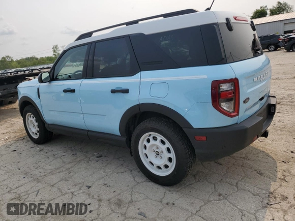 2024 Ford Bronco Sport Heritage with VIN 3FMCR9G68RRF41498, listed as a Copart auction lot 58862245 with 13,154 mi miles and Salvage title. Bid and sale history available at DreamBid. Image 2.