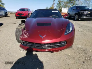 2019 Chevrolet Corvette 2LT with VIN 1G1YD3D73K5107252, listed as a Copart auction lot 77106114 with 19,093 mi miles and Salvage Title. Bid and sale history available at carsss.com. Image 5.