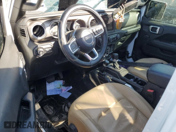 2018 Jeep Wrangler Unlimited Rubicon with VIN 1C4HJXFG5JW234971, listed as a Copart auction lot 45925305 with 86,667 mi miles and Salvage title. Bid and sale history available at DreamBid. Image 8.