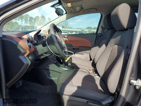 2014 Chevrolet Sonic LT with VIN 1G1JC6SH0E4197293, listed as a Copart auction lot 46496315 with 17,199 mi miles and Salvage Title. Bid and sale history available at carsss.com. Image 7.