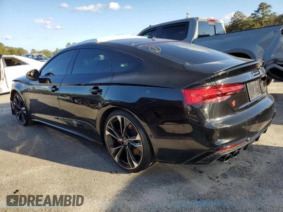 2024 Audi S5 Sportback Premium Plus z VIN WAUB4CF53RA020992, wystawiony jako Copart lot #85305744 z przebiegiem 20 722 mil mil oraz Szkoda całkowita • Salvage title. Historia ofert i sprzedaży dostępna na DreamBid. Obrazek 2.