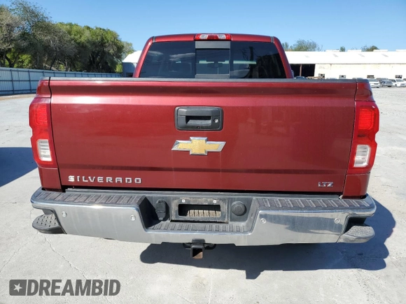 2017 Chevrolet Silverado 1500 LTZ with VIN 3GCUKSEJ6HG207508, listed as a Copart auction lot 80195854 with 131,140 mi miles and Salvage Title. Bid and sale history available at DreamBid. Image 6.