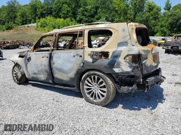 2016 Infiniti QX80 with VIN JN8AZ2NF9G9612663, listed as a Copart auction lot 60223394 with 0 mi miles and Non Repairable. Bid and sale history available at carsss.com. Image 2.