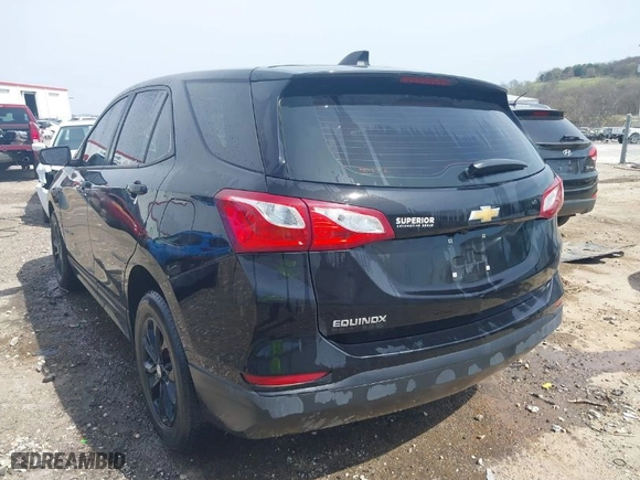 2020 Chevrolet Equinox LS with VIN 2GNAXHEV8L6266968, listed as a IAAI auction lot 41865932 with 50,657 mi miles. Bid and sale history available at carsss.com. Image 3.