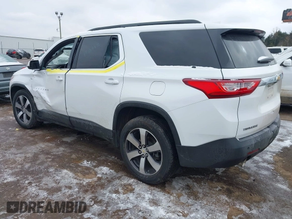 2021 Chevrolet Traverse LT with VIN 1GNERHKWXMJ218191, listed as a IAAI auction lot 41512332 with 87,206 mi miles and . Bid and sale history available at DreamBid. Image 3.