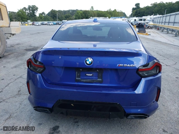 2023 BMW 2 Series M240i with VIN 3MW43CM04P8C86968, listed as a Copart auction lot 69223164 with 12,826 mi miles and Salvage Title. Bid and sale history available at carsss.com. Image 6.