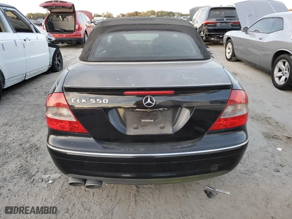 2007 Mercedes-Benz CLK-Class 5.5L with VIN WDBTK72F07T082837, listed as a Copart auction lot 79714153 with 189,396 mi miles and Clean Title. Bid and sale history available at carsss.com. Image 6.
