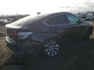 2017 BMW X6 xDrive35i with VIN 5UXKU2C36H0U28521, listed as a Copart auction lot 38806203 with 0 mi miles. Bid and sale history available at carsss.com. Image 3.