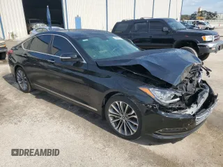 2016 Hyundai Genesis 3.8L with VIN KMHGN4JE7GU107868, listed as a Copart auction lot 42967975 with 128,620 mi miles and Salvage Title. Bid and sale history available at DreamBid. Image 4.