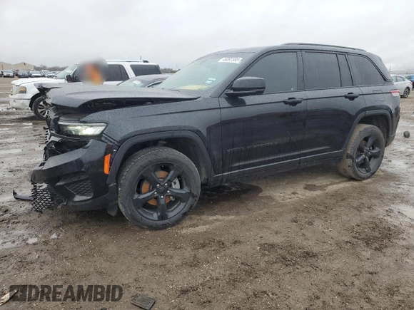 2023 Jeep Grand Cherokee Altitude z VIN 1C4RJGAG8PC580972, wystawiony jako Copart lot #46091565 z przebiegiem 65 320 mil mil oraz Szkoda całkowita • Salvage title. Historia ofert i sprzedaży dostępna na DreamBid. Obrazek 1.