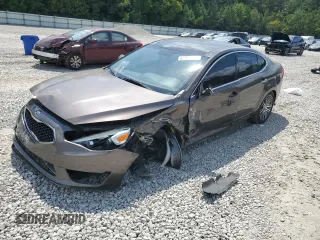 2015 Kia Cadenza Premium with VIN KNALN4D71F5185021, listed as a Copart auction lot 69857384 with 120,488 mi miles and Salvage Title. Bid and sale history available at carsss.com. Image 1.