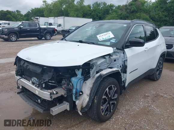 2023 Jeep Compass (RED) Edition with VIN 3C4NJDCN7PT566543, listed as a IAAI auction lot 42476972 with 45,439 mi miles and . Bid and sale history available at DreamBid. Image 17.