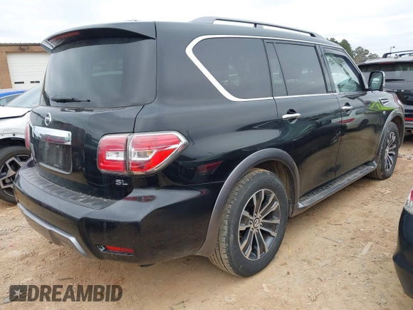 2020 Nissan Armada SL with VIN JN8AY2NCXL9616093, listed as a IAAI auction lot 41520384 with 72,369 mi miles. Bid and sale history available at carsss.com. Image 4.