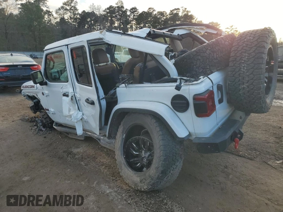 2021 Jeep Wrangler Unlimited Rubicon с VIN 1C4HJXFG1MW759580, выставлен на аукционе Copart как лот 42526775 с пробегом Не указан миль и Списание • Salvage title. История ставок и продаж доступна на DreamBid. Изображение 2.