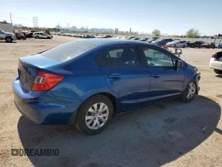 2012 Honda Civic LX с VIN 19XFB2F52CE304431, выставлен на аукционе Copart как лот 58135115 с пробегом 72 780 миль миль и Списание • Salvage title. История ставок и продаж доступна на DreamBid. Изображение 3.