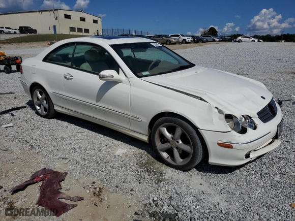 2004 Mercedes-Benz CLK-Class 3.2L with VIN WDBTJ65J64F069663, listed as a Copart auction lot 72249994 with 136,091 mi miles and Salvage Title. Bid and sale history available at carsss.com. Image 4.