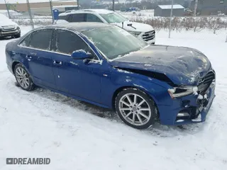 2015 Audi A4 Premium Plus with VIN WAUFFAFL3FN014015, listed as a IAAI auction lot 41362315 with 122,887 mi miles. Bid and sale history available at carsss.com. Image 1.