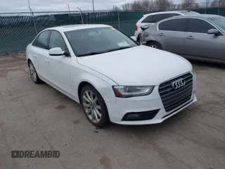 2013 Audi A4 Premium Plus with VIN WAUFFAFL0DN027172, listed as a IAAI auction lot 41996893 with 231,809 mi miles. Bid and sale history available at carsss.com. Image 1.
