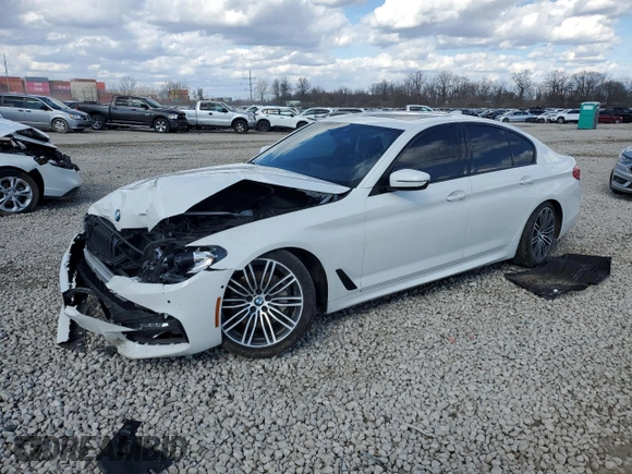 2019 BMW 5 Series 530i xDrive with VIN WBAJA7C50KG911549, listed as a Copart auction lot 50158135 with 91,390 mi miles and Salvage title. Bid and sale history available at DreamBid. Image 1.