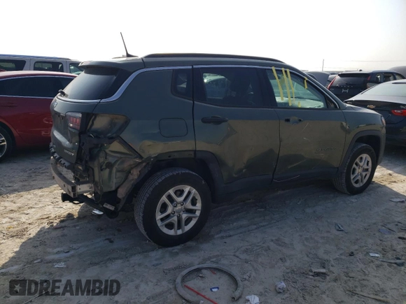 2021 Jeep Compass Sport with VIN 3C4NJDAB4MT510581, listed as a Copart auction lot 43903255 with 67,496 mi miles and Salvage title. Bid and sale history available at DreamBid. Image 3.