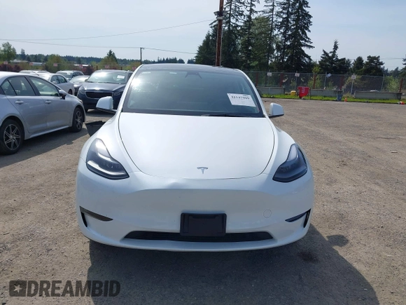 2023 Tesla Model Y Long Range with VIN 7SAYGDEE4PF676167, listed as a IAAI auction lot 42147909 with 20,488 mi miles. Bid and sale history available at carsss.com. Image 13.