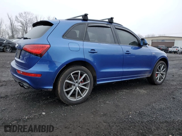 2016 Audi SQ5 Premium Plus with VIN WA1CCAFP5GA022010, listed as a Copart auction lot 83591864 with 93,026 mi miles and Salvage Title. Bid and sale history available at carsss.com. Image 3.
