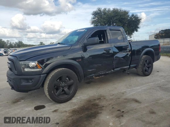 2019 Ram 1500 Classic Warlock with VIN 1C6RR6GT6KS698418, listed as a Copart auction lot 79829764 with 105,076 mi miles and Salvage Title. Bid and sale history available at carsss.com. Image 1.
