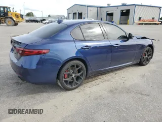2020 Alfa Romeo Giulia Ti with VIN ZARFANBN5L7634712, listed as a Copart auction lot 73278784 with 0 mi miles and Salvage Title. Bid and sale history available at carsss.com. Image 3.