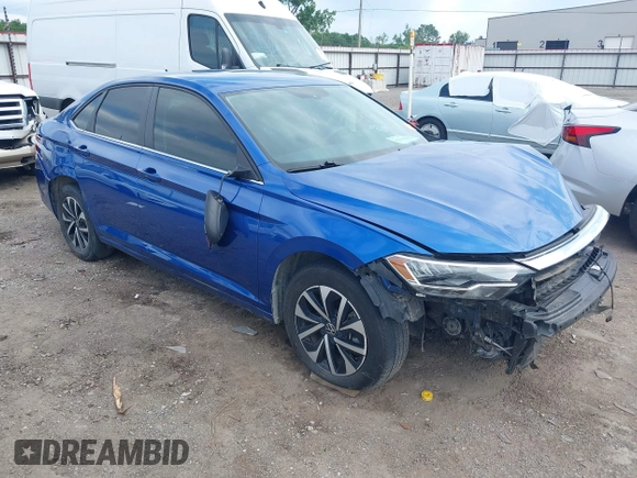 2023 Volkswagen Jetta S with VIN 3VW4M7BU0PM010739, listed as a IAAI auction lot 42400838 with 51,666 mi miles and . Bid and sale history available at DreamBid. Image 1.