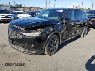 2024 Acura MDX w/A-Spec Package with VIN 5J8YE1H03RL021808, listed as a Copart auction lot 63635225 with 16,705 mi miles and Salvage title. Bid and sale history available at DreamBid. Image 1.