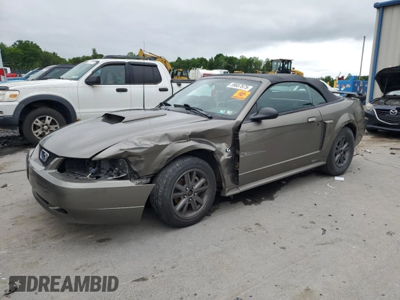 2002 Ford Mustang GT Deluxe with VIN 1FAFP45X32F166506, listed as a Copart auction lot 59657675 with 163,976 mi miles and Salvage title. Bid and sale history available at DreamBid. Image 1.