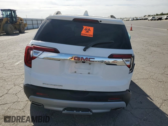 2020 GMC Acadia SLT with VIN 1GKKNML47LZ197835, listed as a Copart auction lot 75734594 with Not provided miles and Salvage title. Bid and sale history available at DreamBid. Image 6.