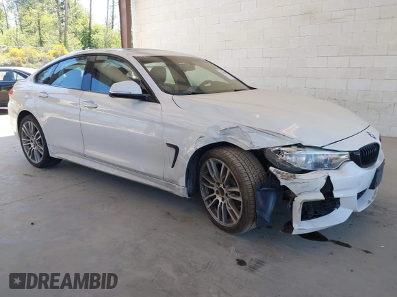 2015 BMW 4 Series 428i xDrive z VIN WBA4A7C55FD413965, wystawiony jako IAAI lot #42368615 z przebiegiem 108 308 mil mil oraz . Historia ofert i sprzedaży dostępna na DreamBid. Obrazek 1.