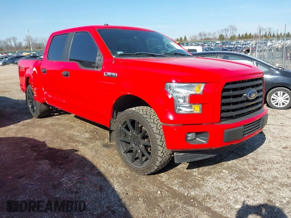 2017 Ford F-150 XL with VIN 1FTEW1EF1HKE08840, listed as a IAAI auction lot 41780630 with 120,383 mi miles and . Bid and sale history available at DreamBid. Image 1.