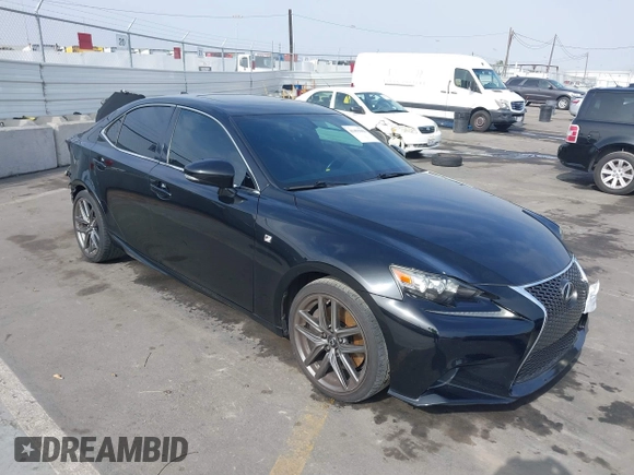 2014 Lexus IS 350 with VIN JTHBE1D21E5013120, listed as a IAAI auction lot 41491004 with 79,088 mi miles and . Bid and sale history available at DreamBid. Image 1.
