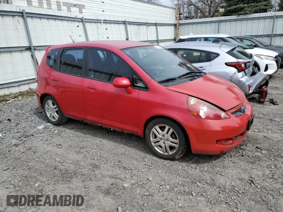 2008 Honda Fit Sport with VIN JHMGD38648S051576, listed as a Copart auction lot 51390025 with 135,328 mi miles and Clean Title. Bid and sale history available at carsss.com. Image 4.