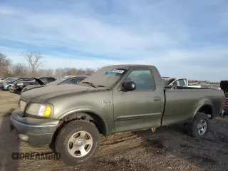 2002 Ford F-150 XL z VIN 2FTRF18W32CA50195, wystawiony jako Copart lot #88857825 z przebiegiem 113 529 mil mil oraz Czysty tytuł • Clean title. Historia ofert i sprzedaży dostępna na DreamBid. Obrazek 1.
