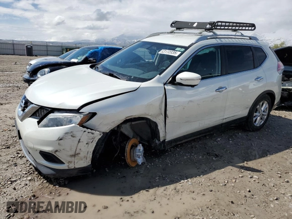 2015 Nissan Rogue SV with VIN 5N1AT2MK1FC855229, listed as a Copart auction lot 53150935 with 144,145 mi miles and Salvage Title. Bid and sale history available at DreamBid. Image 1.