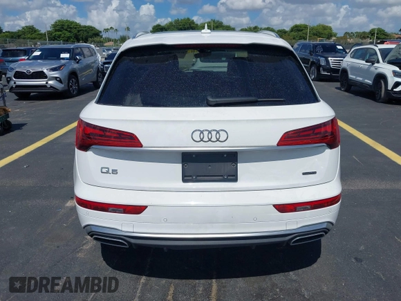 2022 Audi Q5 S line Premium with VIN WA1GAAFY2N2087968, listed as a IAAI auction lot 42531144 with 41,542 mi miles and . Bid and sale history available at DreamBid. Image 17.