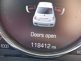 2015 FIAT 500 Sport with VIN 3C3CFFBR3FT696265, listed as a IAAI auction lot 40417640 with 118,412 mi miles and . Bid and sale history available at DreamBid. Image 15.