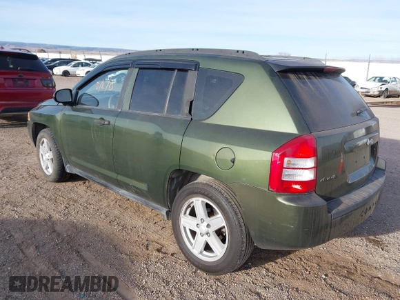 2007 Jeep Compass Sport with VIN 1J8FF47W77D199182, listed as a IAAI auction lot 41818377 with 147,125 mi miles. Bid and sale history available at carsss.com. Image 3.