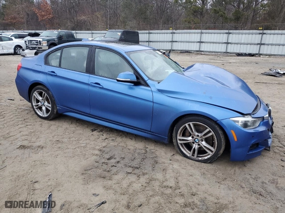 2016 BMW 3 Series 328i xDrive with VIN WBA8E3G50GNT75923, listed as a Copart auction lot 87945155 with 0 mi miles and Salvage Title. Bid and sale history available at carsss.com. Image 4.