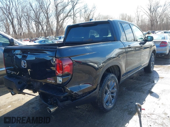 2023 Honda Ridgeline Sport z VIN 5FPYK3F12PB030134, wystawiony jako IAAI lot #41645659 z przebiegiem 17 198 mil mil oraz . Historia ofert i sprzedaży dostępna na DreamBid. Obrazek 4.
